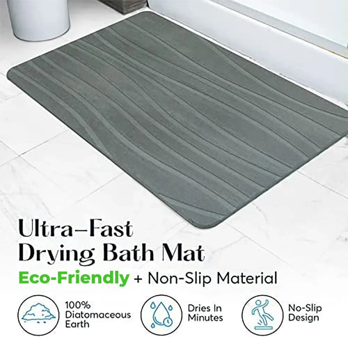 Quick-Dry Stone Bath Mat